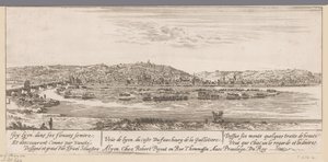 里昂与吉洛提耶尔郊区的景观
Veue de Lyon du coste Du fauxbourg de la Guillotiere（标题见实物）