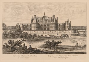 从入口侧可以看到香波堡（Châteaude Chambord），1678年。