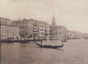 Canal Grande, Alberghi (b/w photo) 作者 意大利摄影师