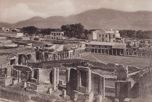 角斗士兵营全景，击剑学校（黑白照片） 作者 意大利摄影师
