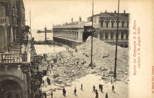 1902年7月14日，威尼斯圣马可钟楼的倒塌