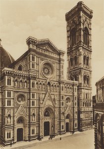 佛罗伦萨/Firenze: 大教堂正面，德-法布里斯和德尔-莫罗拱门（黑白照片） 作者 意大利摄影师