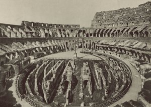 Flavian Amphitheatre或Coliseum与新的发掘 作者 意大利摄影师