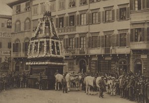 Holy Saturday, Florence (b/w photo) 作者 意大利摄影师
