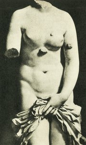博物馆，锡拉库扎维纳斯，公元前 3 世纪 Credesis（黑白照片） 作者 意大利摄影师