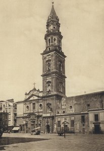 Naples: Chiesa E Piazza Del Carmine (b/w photo) 作者 意大利摄影师