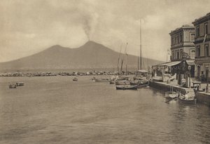 那不勒斯：S Lucia Col Vesuvio（黑白照片） 作者 意大利摄影师