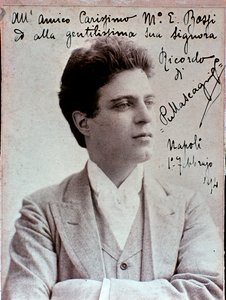 Pietro Mascagni（1863-1945）意大利作曲家画象 作者 意大利摄影师