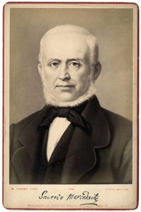 Saverio Mercadante（1795-1870）的肖像，意大利作曲家。 作者 意大利摄影师