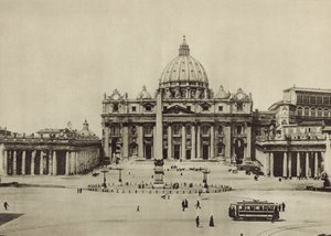 S Peters大教堂，门面 作者 意大利摄影师