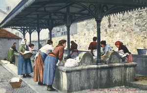 San Remo，意大利，女性洗衣服 作者 意大利摄影师