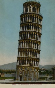 比萨斜塔。明信片于1913年寄出。 作者 意大利摄影师