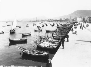 巴勒莫港，西西里岛，c.1920 作者 意大利摄影师