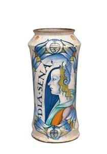 在德拉鲁（Ber Donna）的德鲁塔（Deruta Maiolica），阿尔巴罗（c。1510-20） 作者 意大利学校