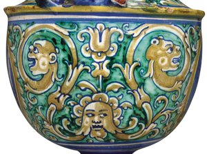 Deruta maiolica两柄花瓶，约1525-50年 作者 意大利学校