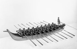 威尼斯Fusta的模型 作者 意大利学校