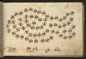 Add.82955，f.65 蜜蜂（"猿"），选自 Historia Animalium，（由 245 幅不同种类的动物和神兽的笔墨画组成，每幅画都附有说明。 作者 意大利学校