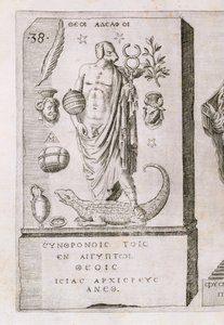 阿波罗与狗头，1589年 作者 意大利学校