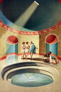 在庞贝城的房子里洗澡 作者 意大利学校