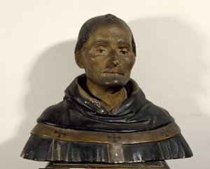 圣安东尼斯的半身像（1389-1459）（彩绘木）