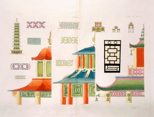 中国宝塔设计 作者 意大利学校