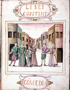 Comedy by Li sei contenti after the manuscript volume of “Scenari dei più scelti istrioni”” (1621 - 1643). Rome, Accademia dei Lincei. 作者 意大利学校
