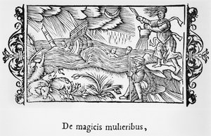 北由奥劳斯·马格努斯（1490年至1558年）的神奇女性插画描述，发表在罗马，1555 作者 意大利学校