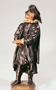 来自Seraphin剧院的Balanzone博士（彩色木材）