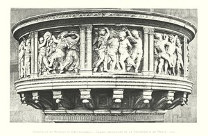 Donatello 和 Michele di Bartolommeo，普拉托大教堂的外椅 作者 意大利学校