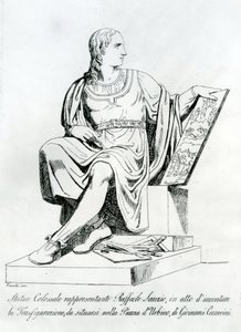 由Raffaello Sanzio da Urbino的Giovanni Ceccarini画的雕像 作者 意大利学校