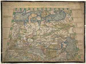 欧洲，插图选自《Quod picta est parva germania tota tabella... 作者 意大利学校