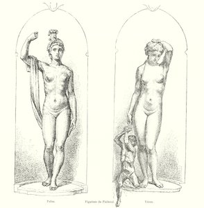 Figurines du Piedestal, Pallas, Venus (雕刻) 作者 意大利学校