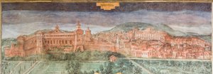 Fiorano modenese, Spezzano Castle, Hall of the Views：萨索洛景观 作者 意大利学校