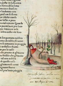 福尔。 52r 选自彼特拉克的《Canzoniere e Trionfi》，c.1470 作者 意大利学校