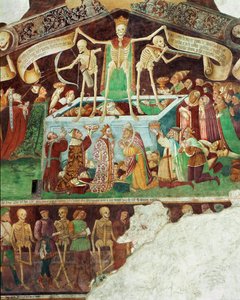 贝加莫附近克鲁索内 Dei Disciplini 圆形剧场外墙的壁画（壁画） 作者 意大利学校