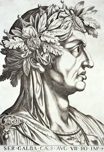 伽尔巴（3 BC-69 AD），1596 作者 意大利学校