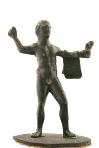 Hercules holding a tiger skin 作者 意大利学校