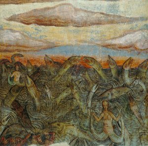 我pesci salteranno fuori dallaqua，（鱼从水里跳下来），John的启示细节 作者 意大利学校