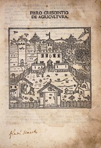 《De Agricultura》扉页插图 作者 意大利学校