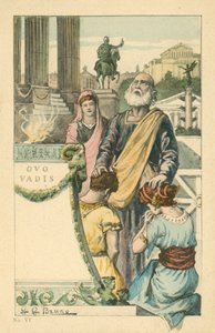Henryk Sienkiewicz 为小说《Quo Vadis》绘制的插图（彩色石版画） 作者 意大利学校