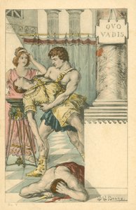 Henryk Sienkiewicz 为小说《Quo Vadis》绘制的插图（彩色石版画） 作者 意大利学校