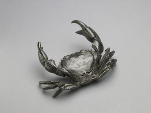 螃蟹形式的墨水瓶架c。 1560（古铜） 作者 意大利学校