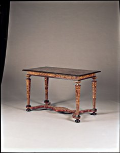 镶嵌桌子，罗马，约1730年 作者 Italian School