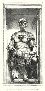 Julien de Medicis, Duc de Nemours, Michel-Ange (雕刻) 作者 意大利学校