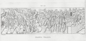 La Colonna Trajana, Kolom Trajan (ukiran) 作者 意大利学校