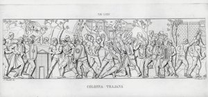 La Colonna Trajana, Trajans Column (engraving) 作者 意大利学校