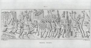 La Colonna Trajana，图拉真的柱子（雕刻） 作者 意大利学校