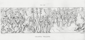 La Colonna Trajana，图拉真的柱子（雕刻） 作者 意大利学校