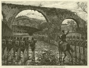 1844 年 7 月 25 日在科森扎枪杀旗兄弟及其同伴（版画） 作者 意大利学校