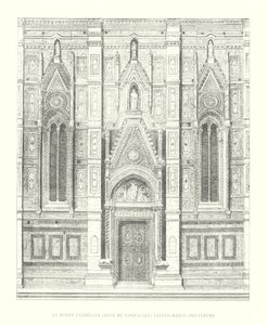 La Porte Canoniale，Cote du Campanile，Sainte-Marie-des-Fleurs（雕刻） 作者 意大利学校